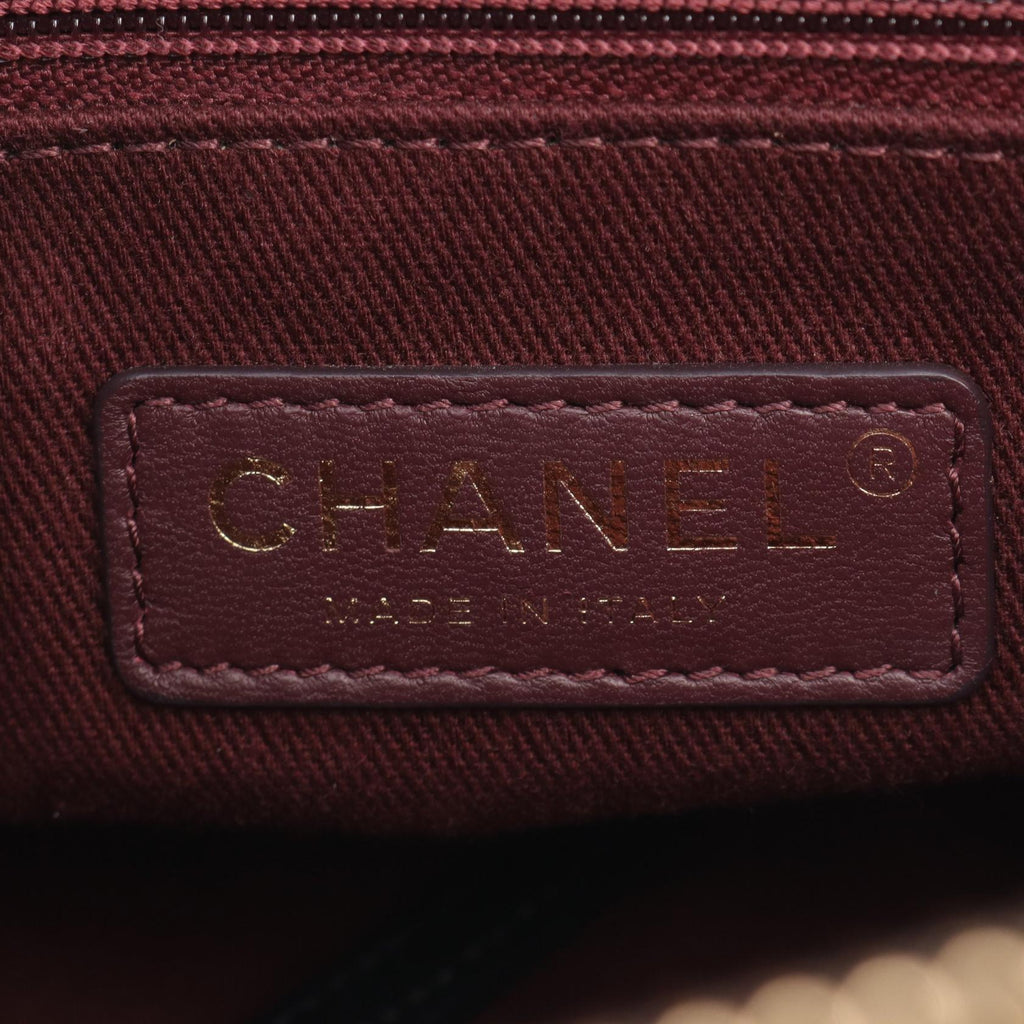 Chanel Chevron V Stitch Leather Tote Bag