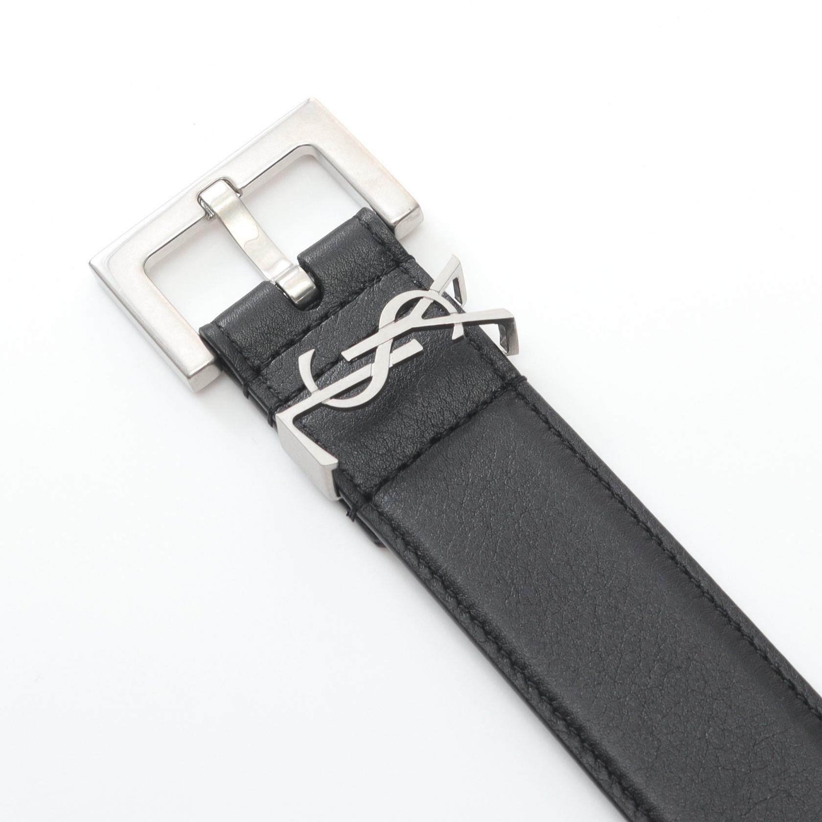 Saint Laurent Cassandra Leather Belt