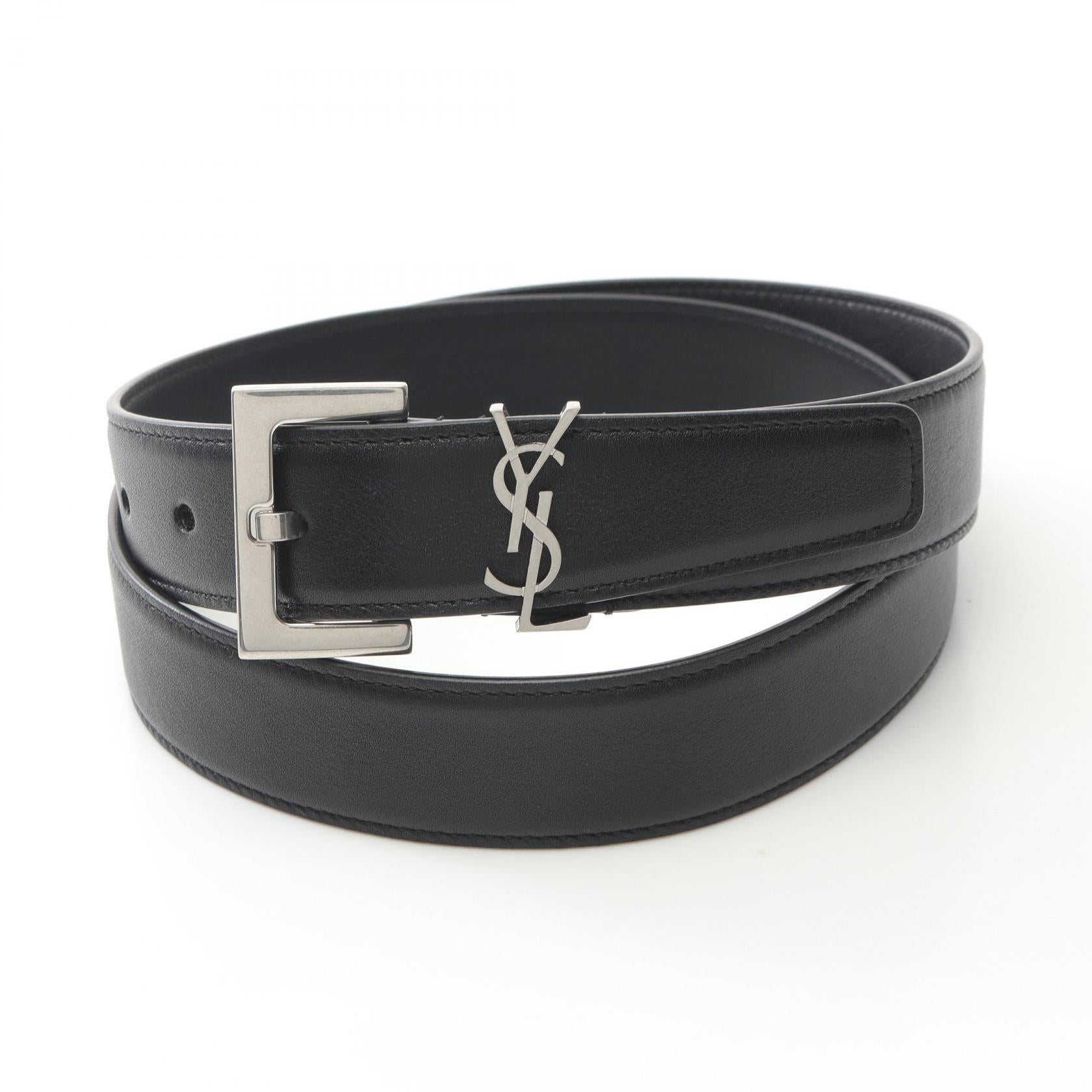 Saint Laurent Cassandra Leather Belt
