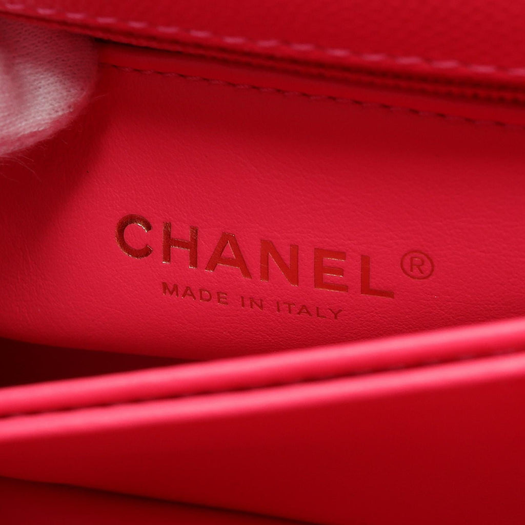 Chanel Coco Handle Flap Leather Handbag