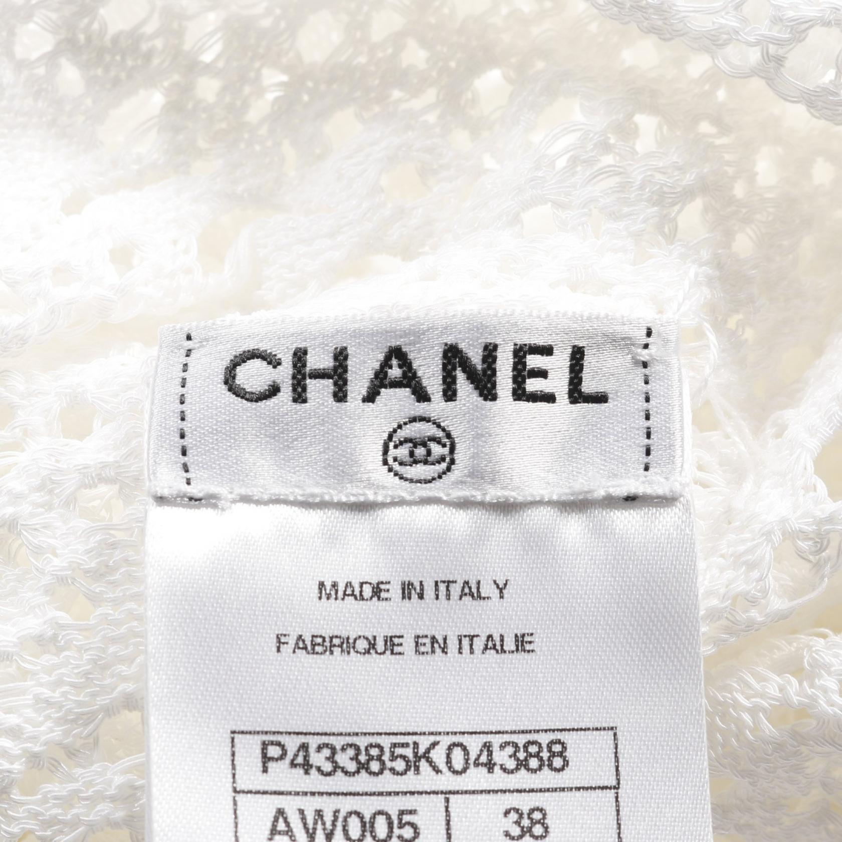 Chanel Cutsew Cotton Nylon Top