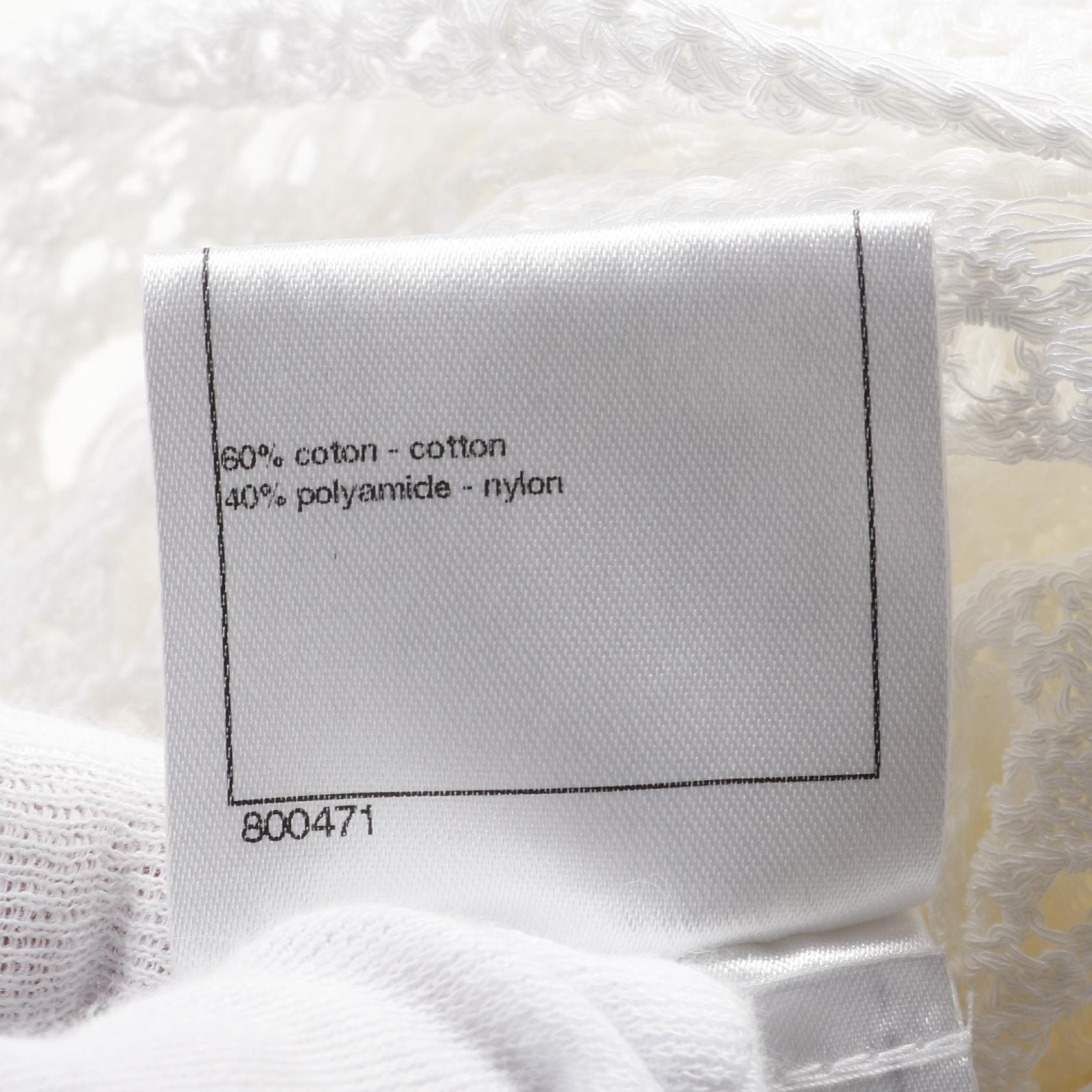 Chanel Cutsew Cotton Nylon Top