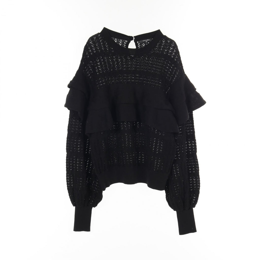 Chanel Coco Mark Button Cotton Knitwear
