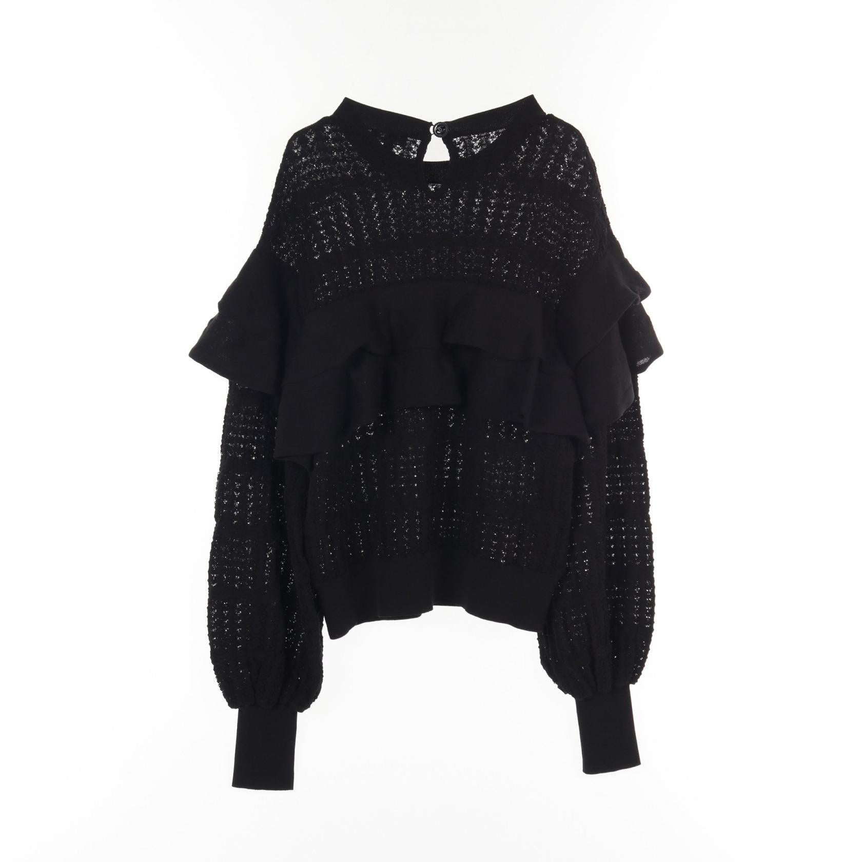 Chanel Coco Mark Button Cotton Knitwear
