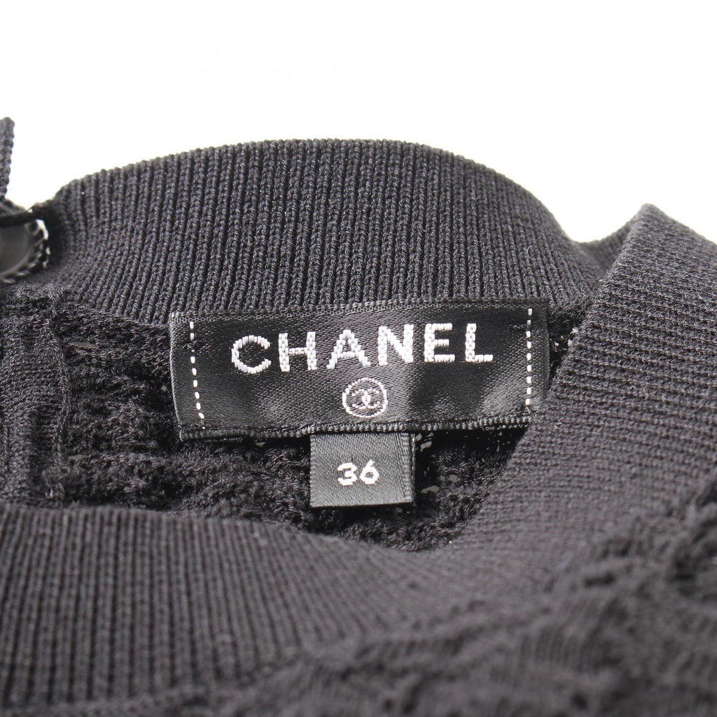 Chanel Coco Mark Button Cotton Knitwear