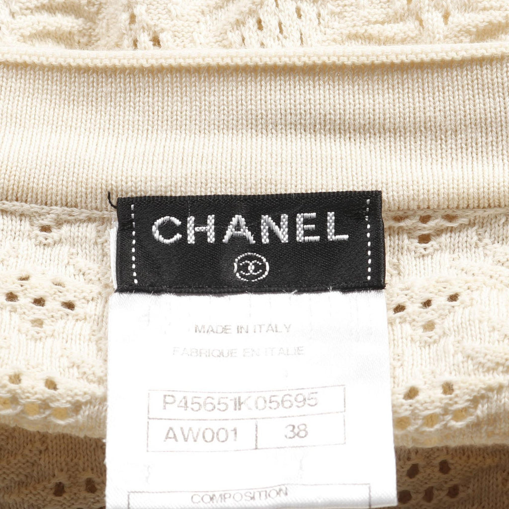Chanel Coco Mark Button Cotton Dress