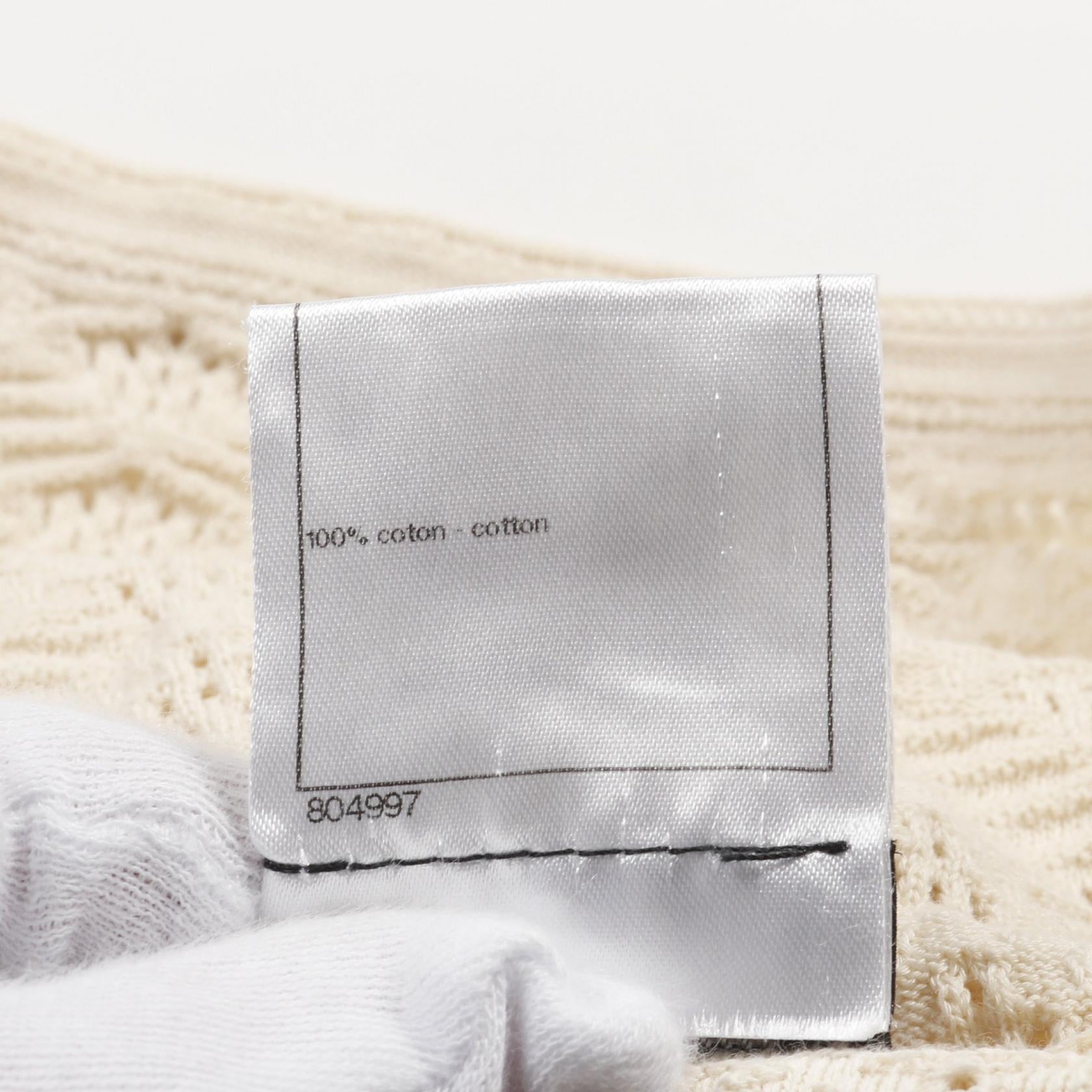 Chanel Coco Mark Button Cotton Dress