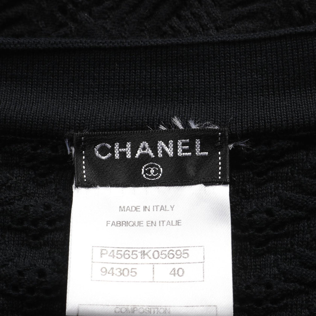 Chanel Coco Mark Button Cotton Dress