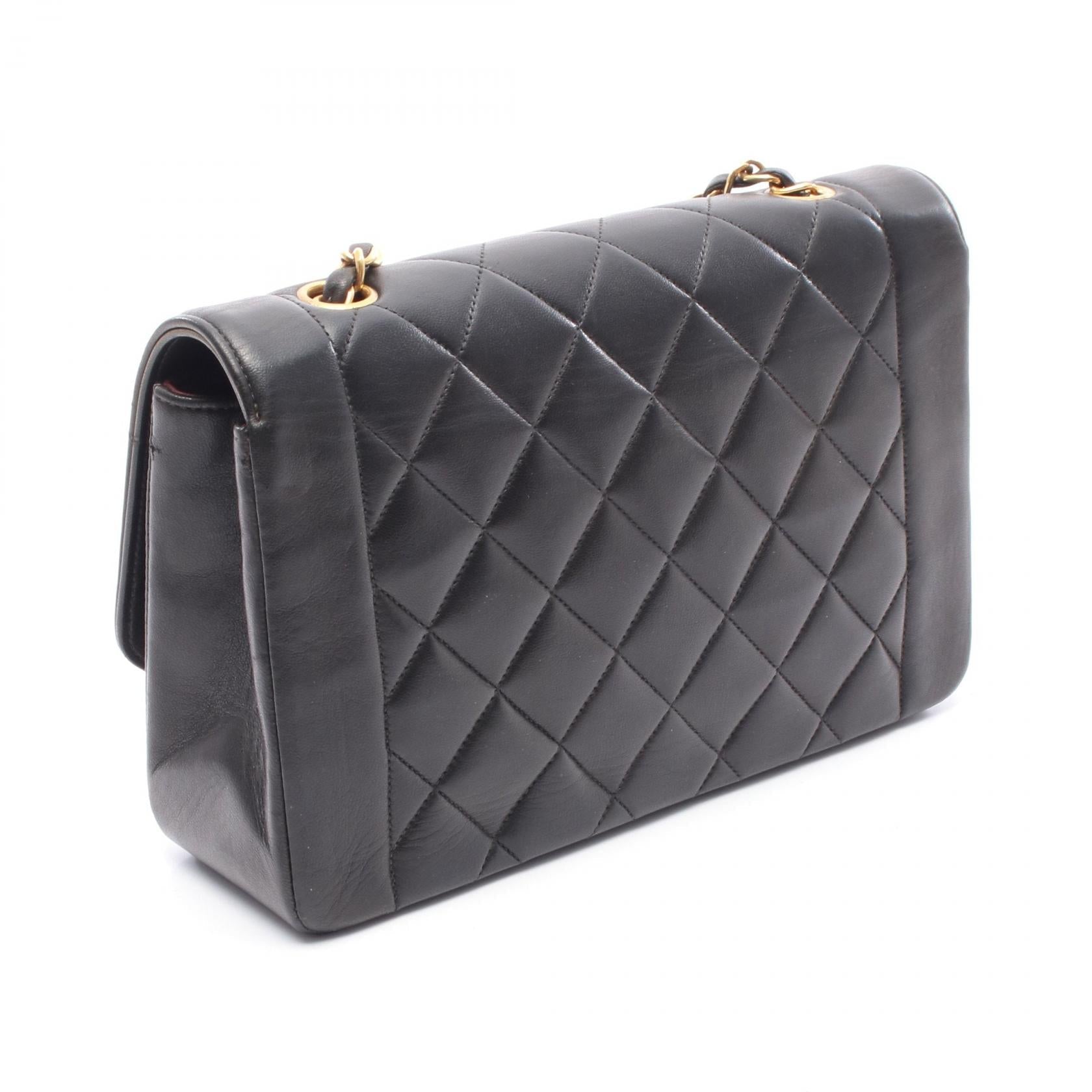 Chanel Matelasse Diana Flap Lambskin Shoulder Bag