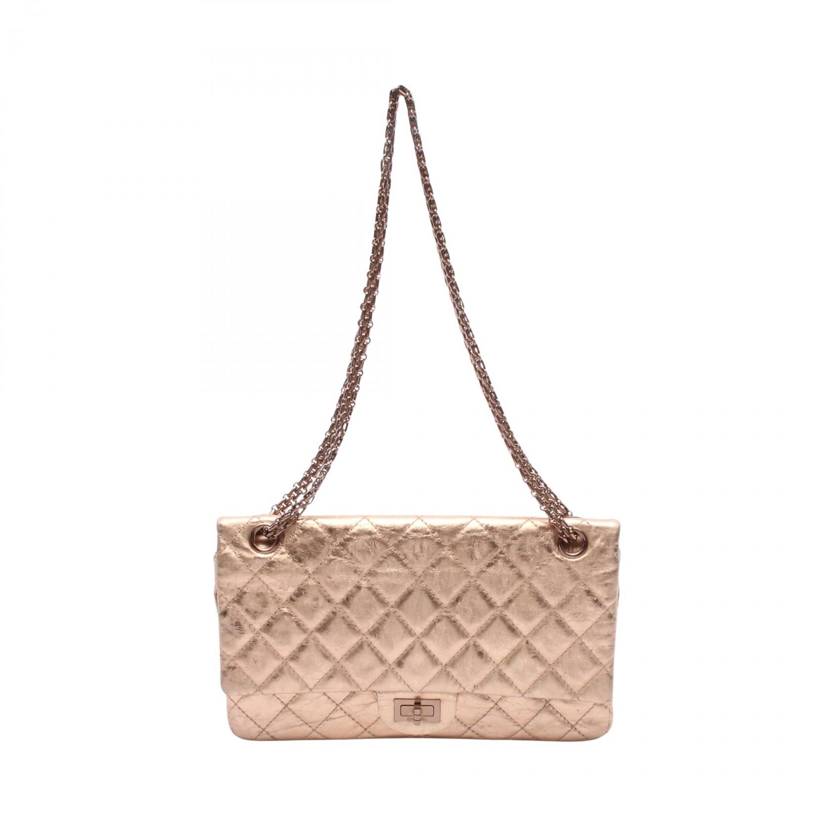 Chanel 2.55 Matelassé Leather Shoulder Bag