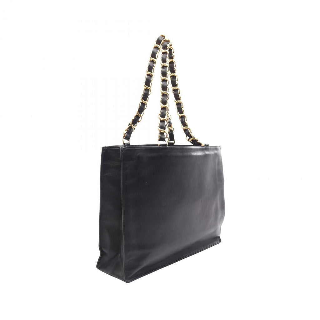 Chanel De Coco Mark Lambskin Tote Bag
