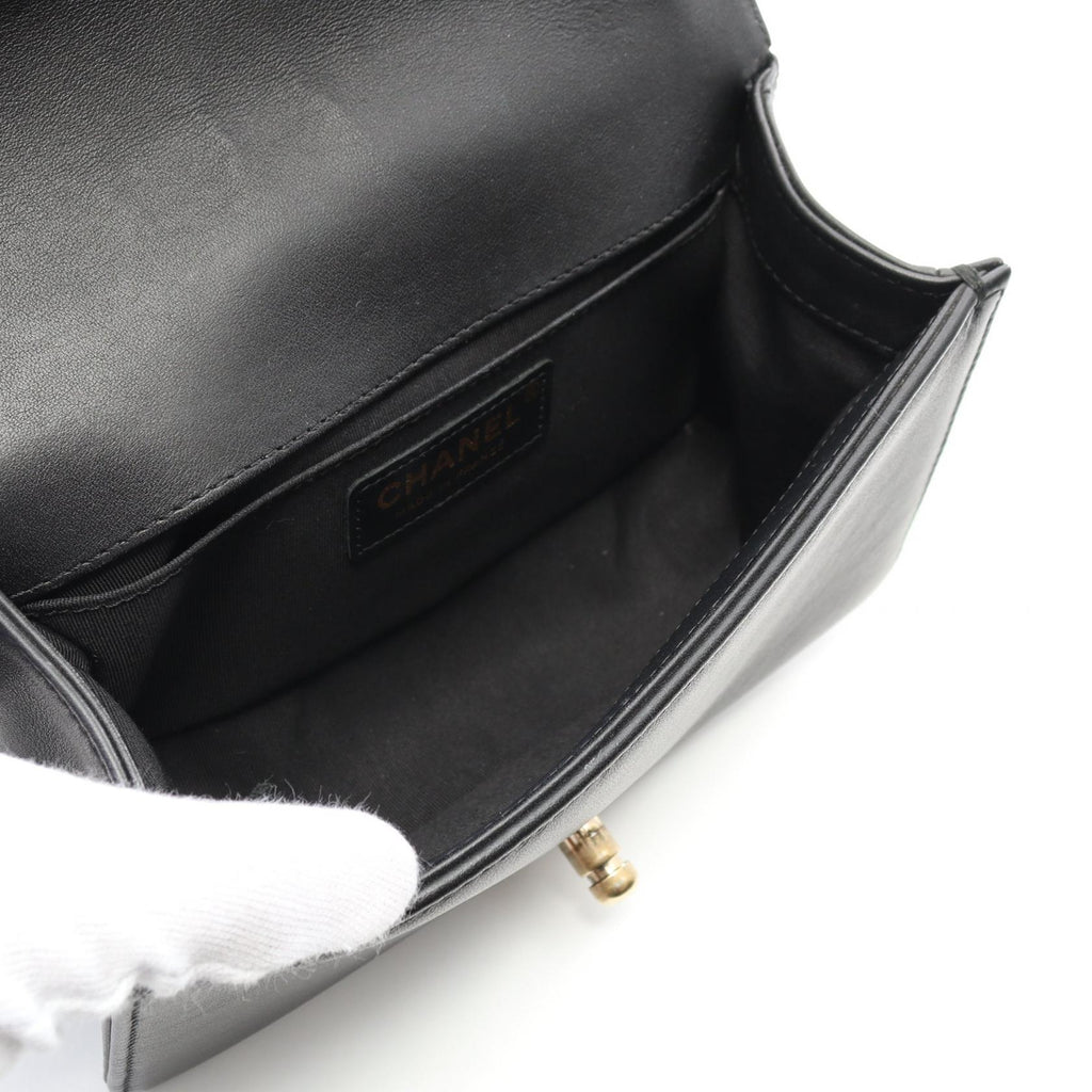 Chanel Boy Chanel Lambskin Shoulder Bag