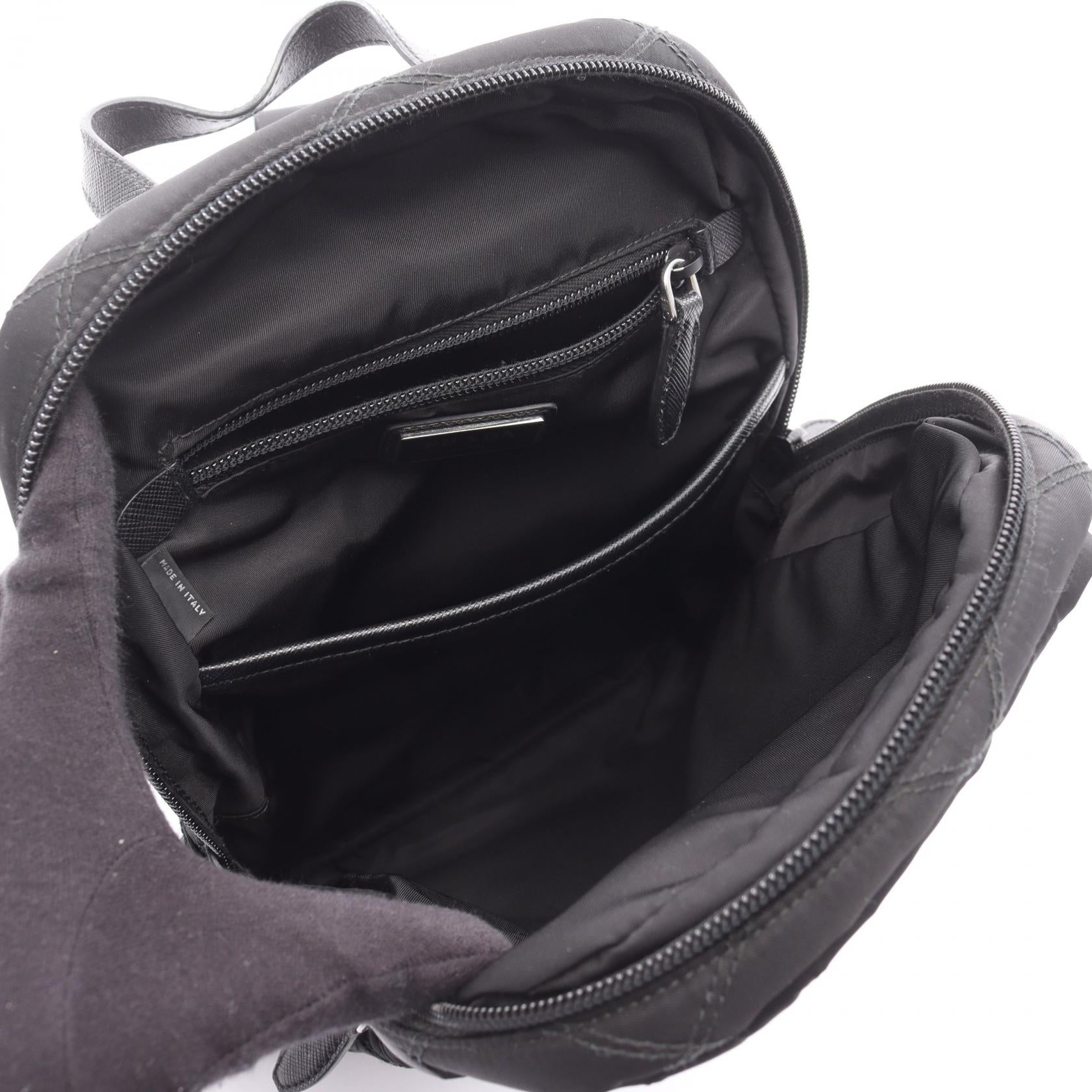 Prada Nylon Leather Backpack