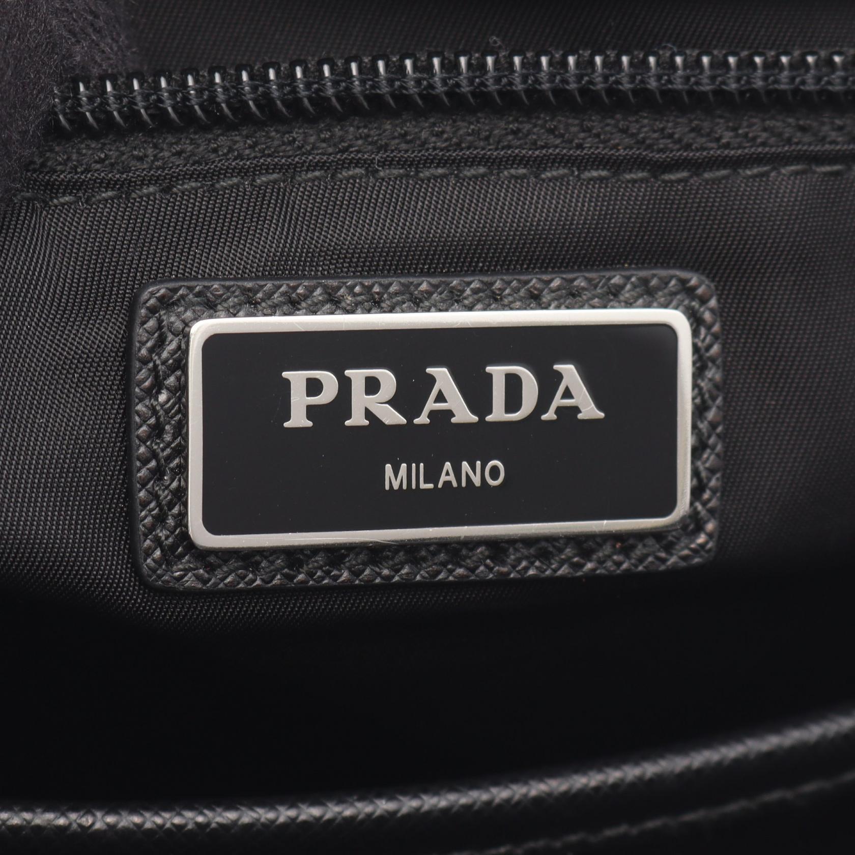Prada Nylon Leather Backpack