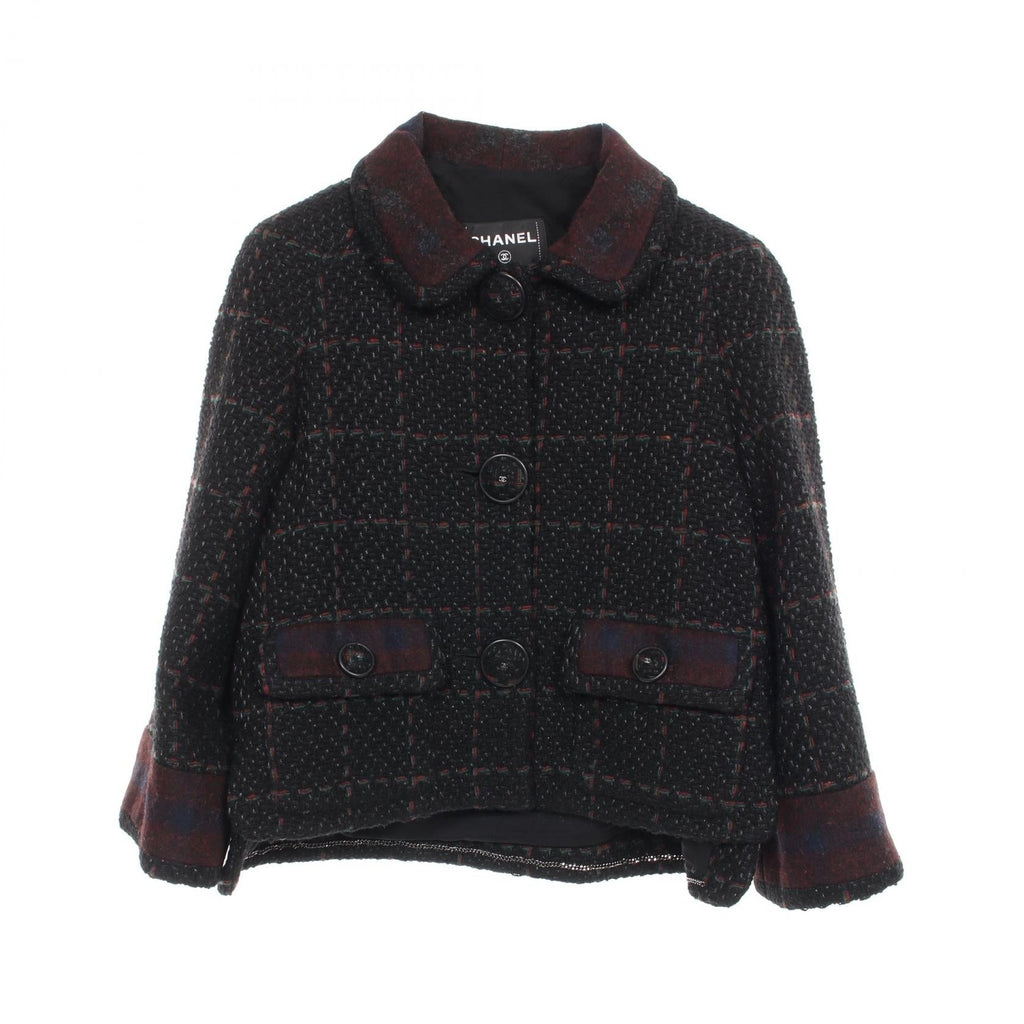 Chanel Coco Mark Button Wool Outerwear