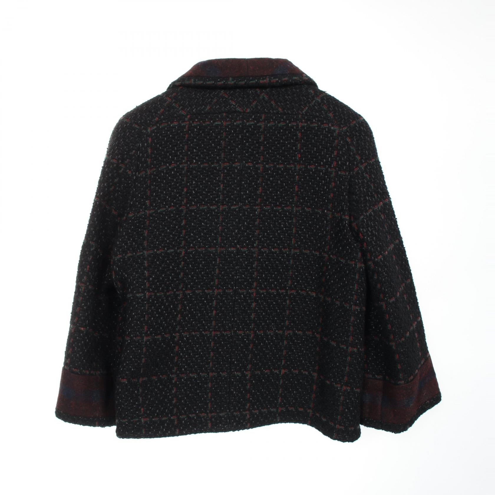 Chanel Coco Mark Button Wool Outerwear