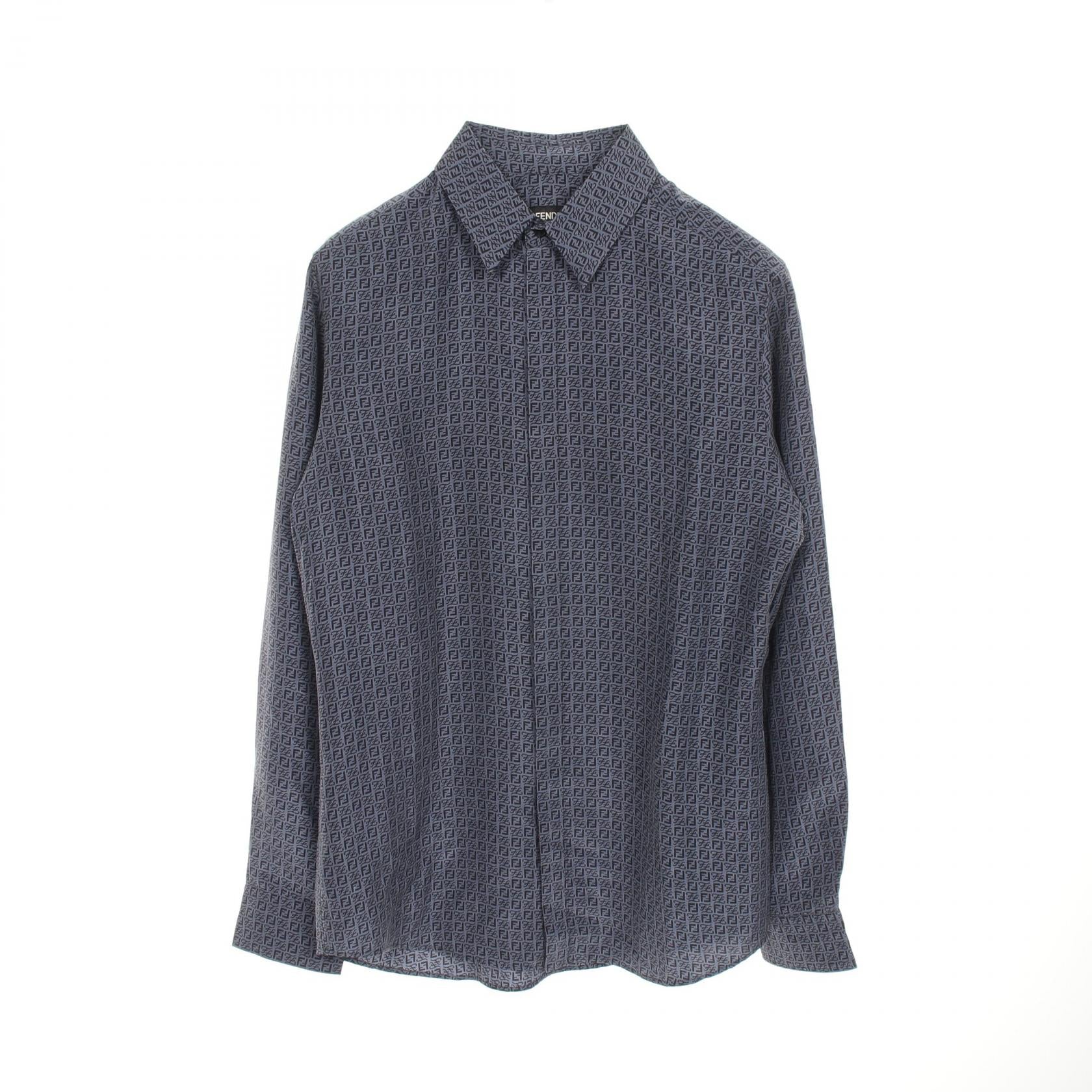 Fendi Zucca Calligraphy Silk Top