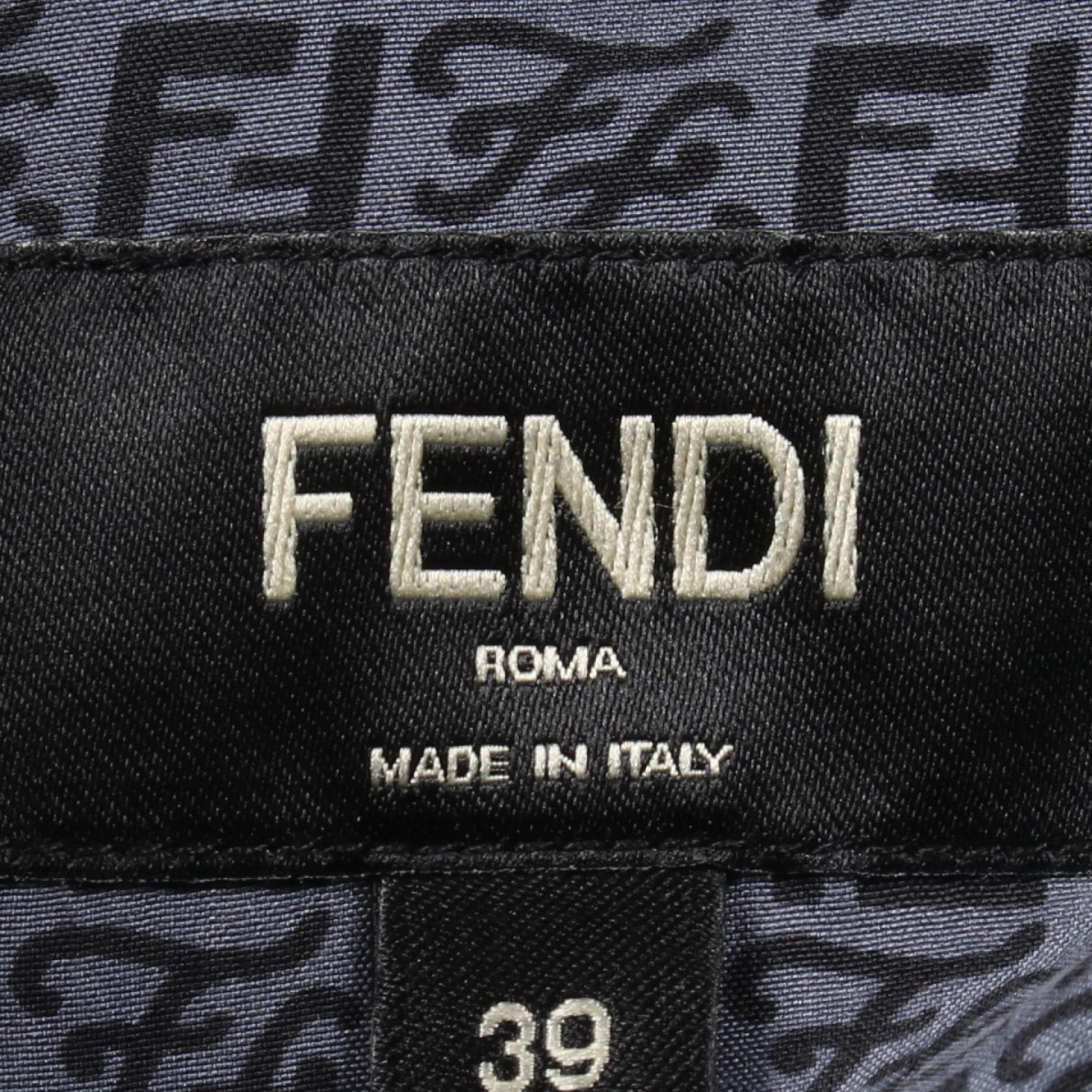 Fendi Zucca Calligraphy Silk Top
