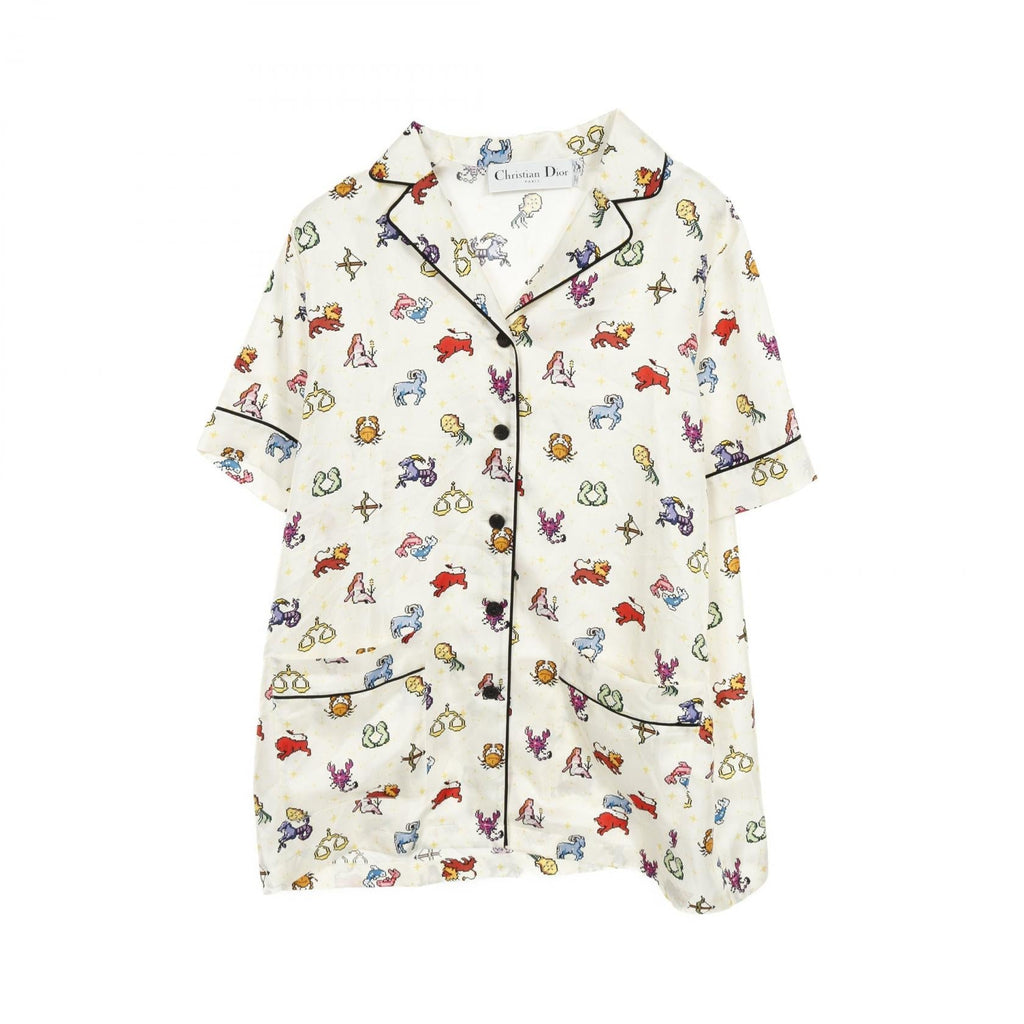 Dior Zodiac Pixel Silk Top