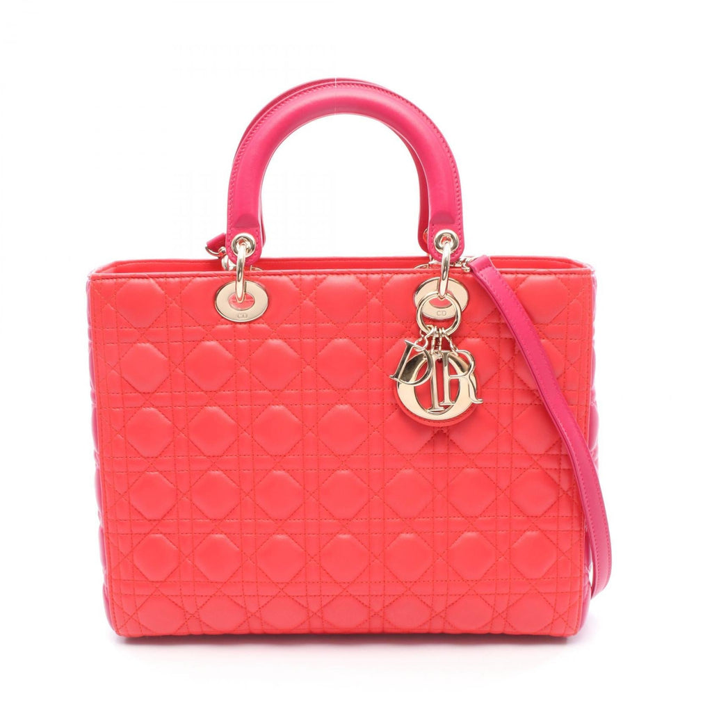 Dior Lady Dior Leather Handbag