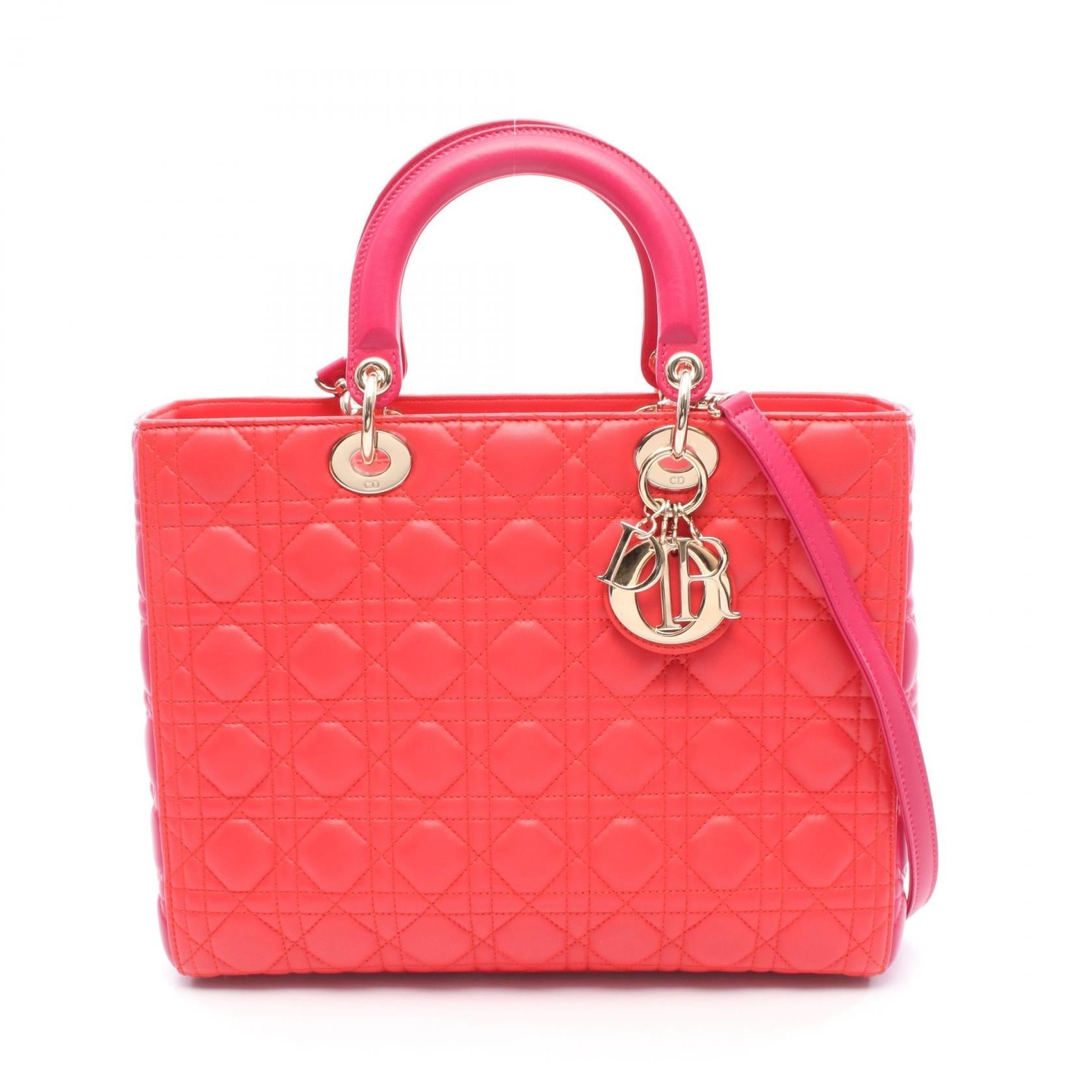 Dior Lady Dior Leather Handbag