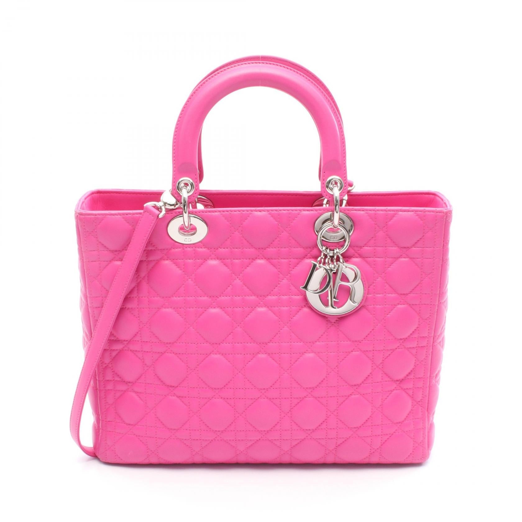 Dior Lady Dior Leather Handbag