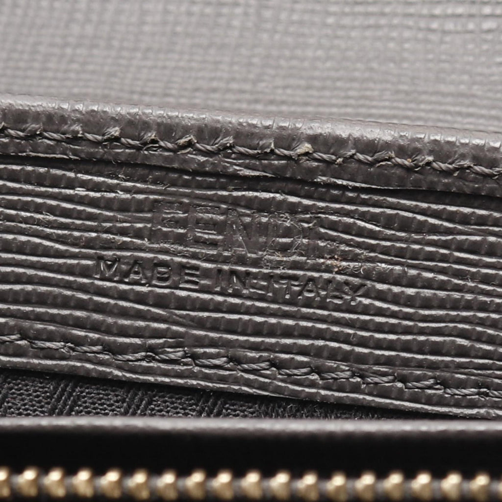 Fendi Tojours Leather PVC Coated Canvas Long Wallet