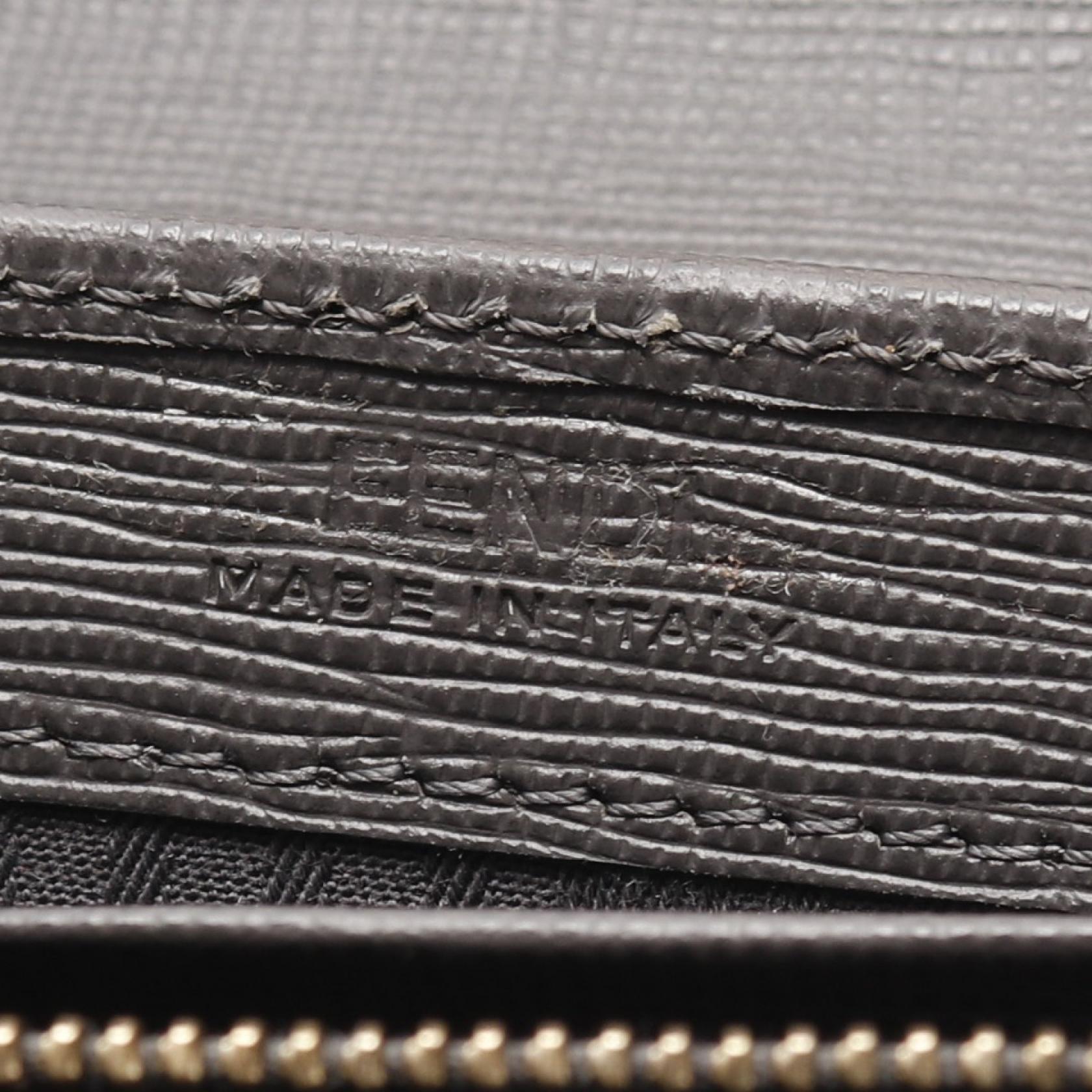 Fendi Tojours Leather PVC Coated Canvas Long Wallet