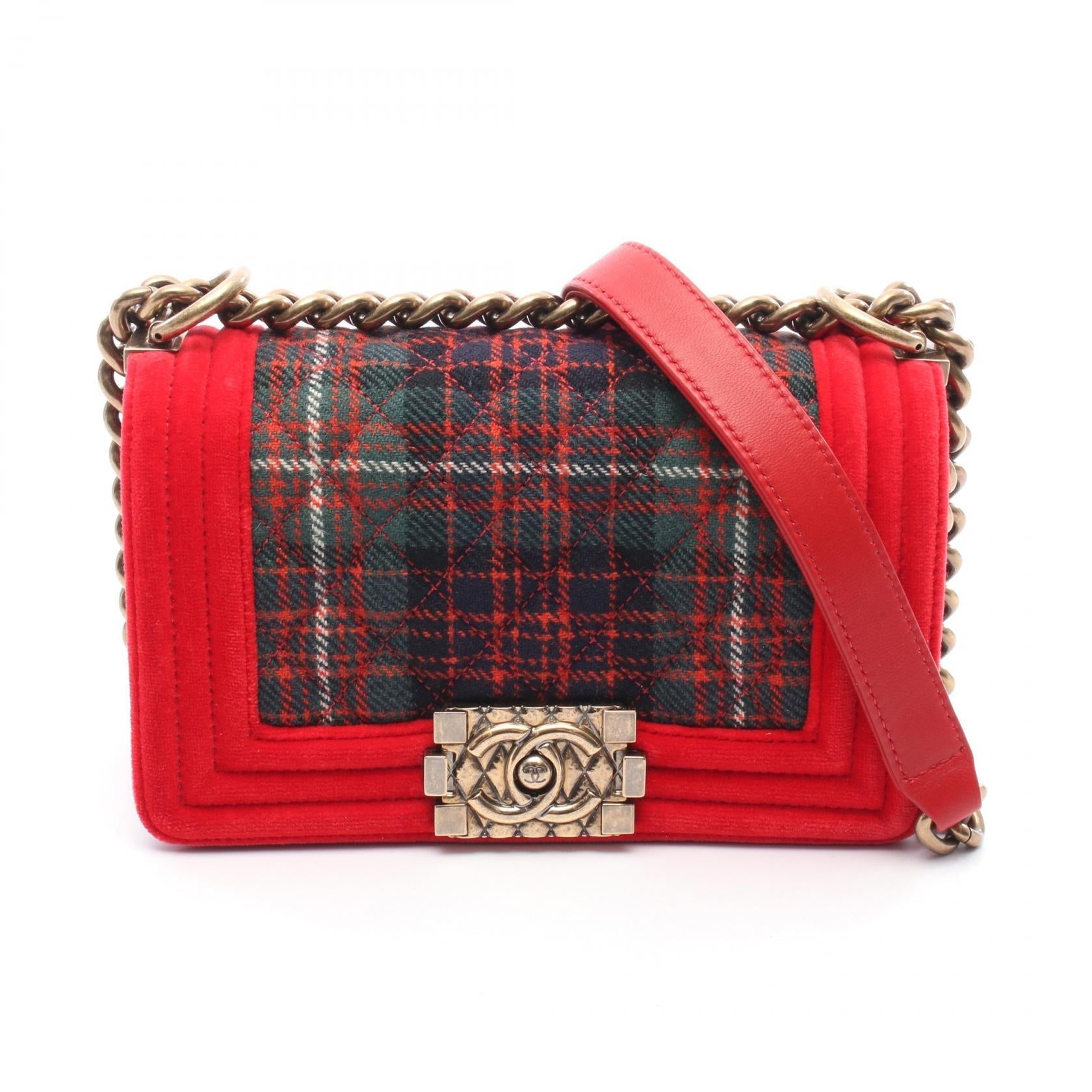 Chanel Boy Chanel Fabric Shoulder Bag