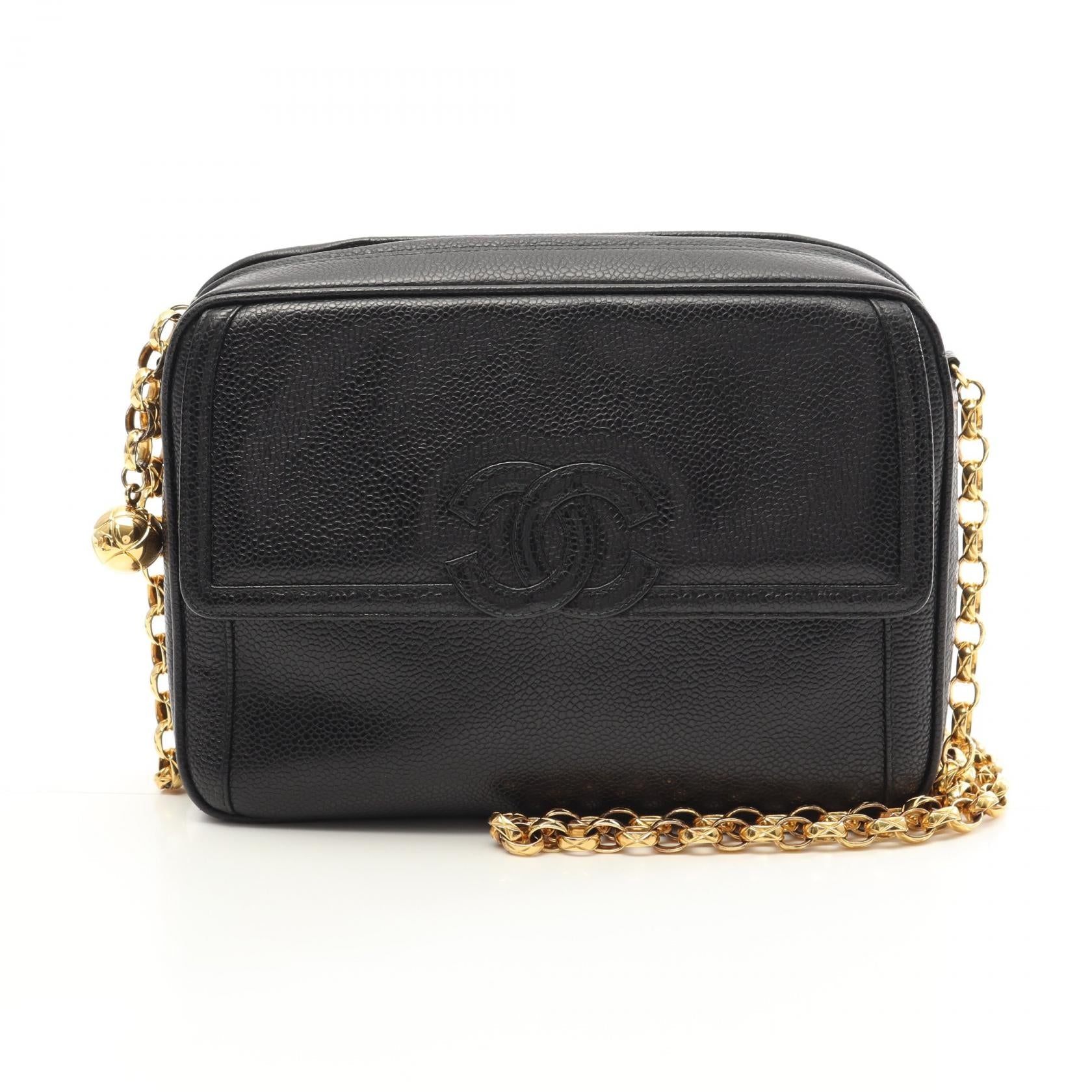 Chanel Coco Mark Caviar Skin Shoulder Bag