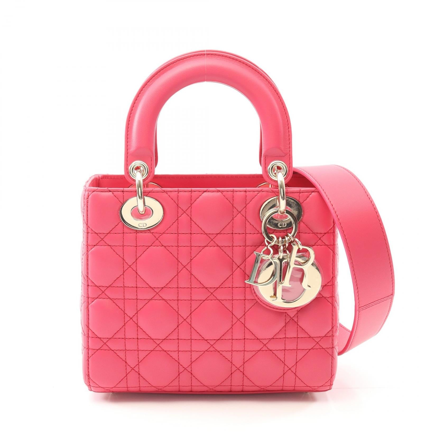 Dior Lady Dior Cannage Calfskin Handbag