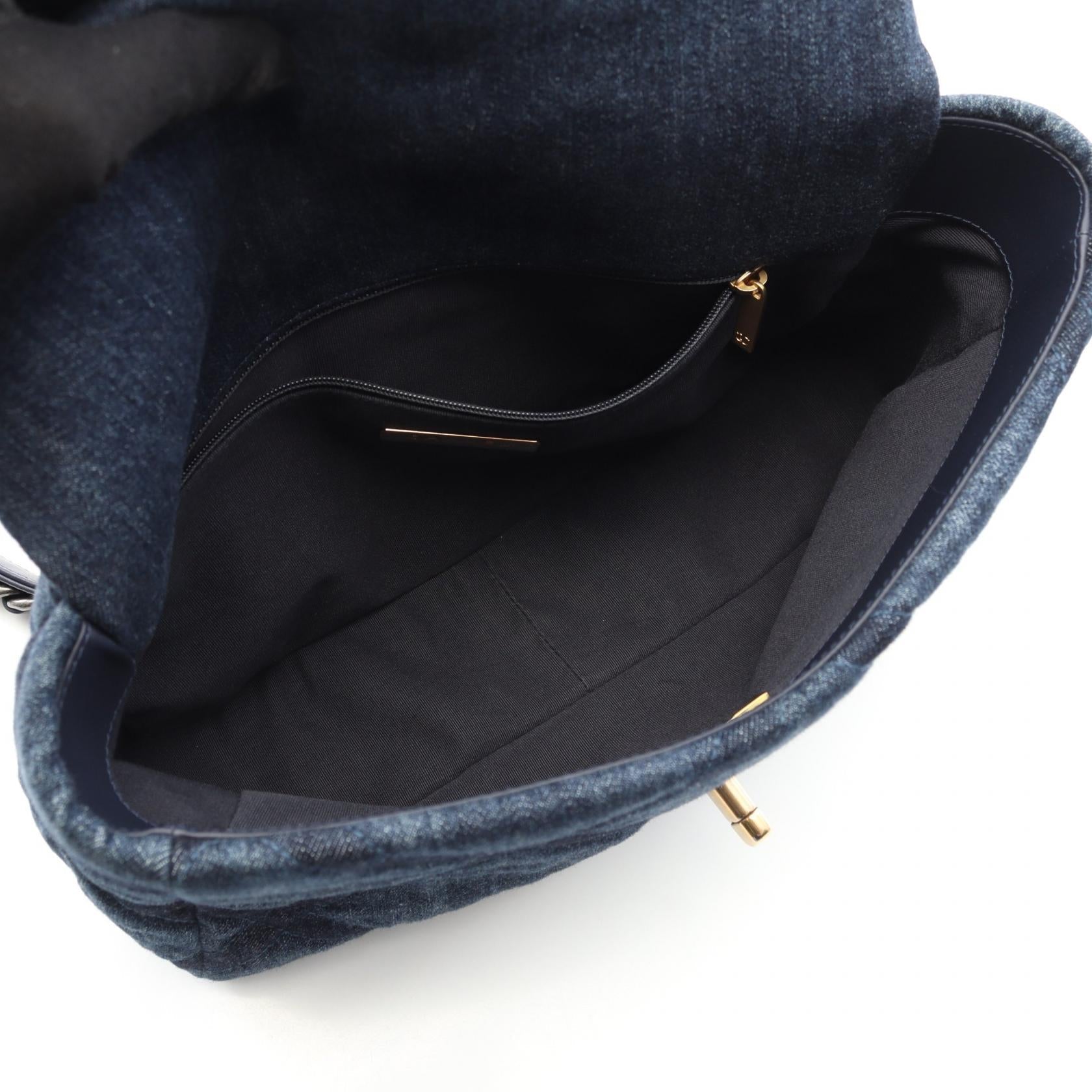 Chanel 19 Matelasse Denim Shoulder Bag