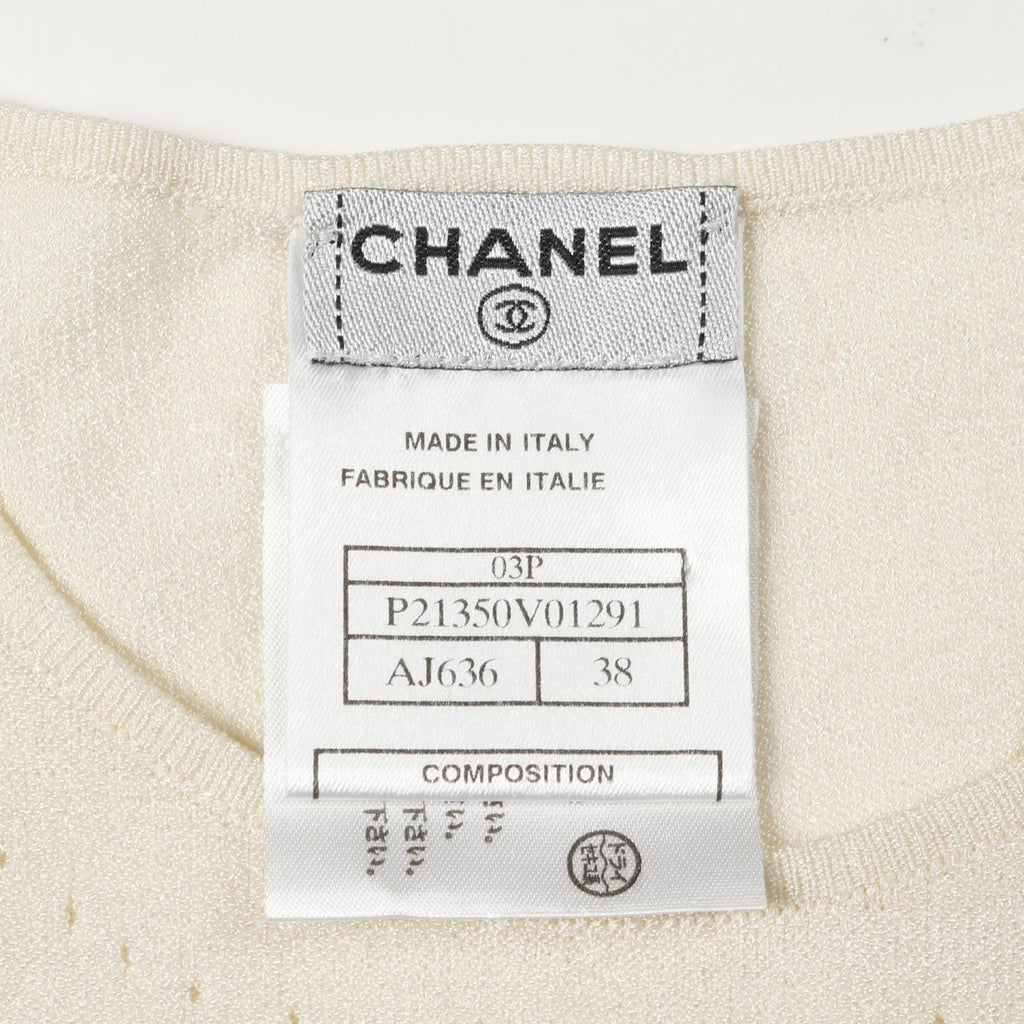 Chanel Coco Mark Rayon Knit Top