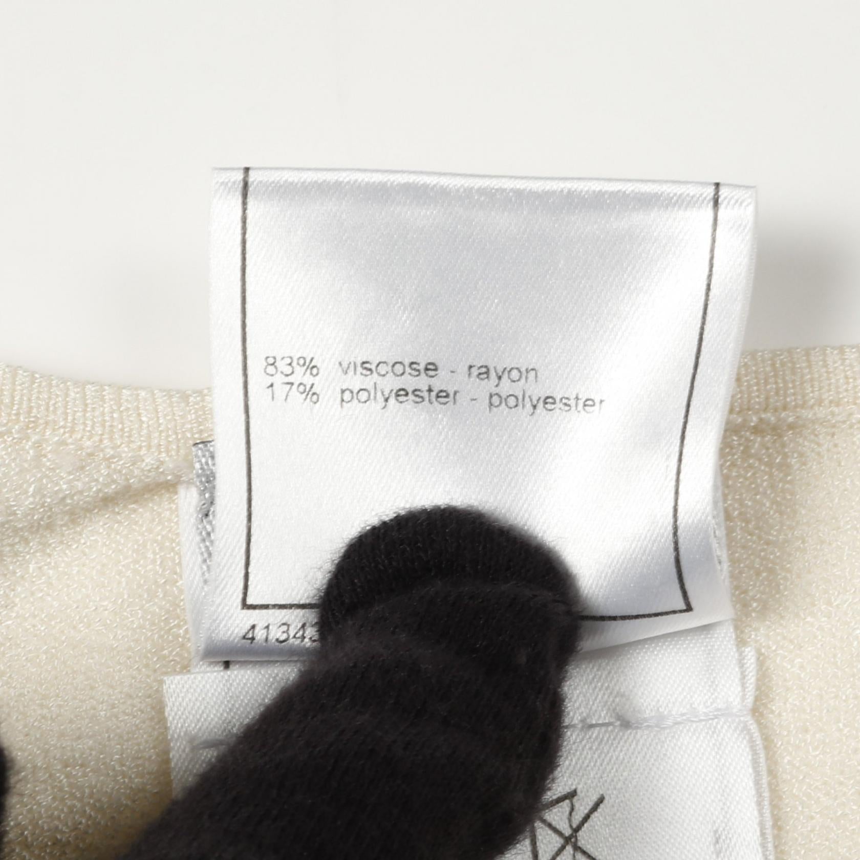 Chanel Coco Mark Rayon Knit Top