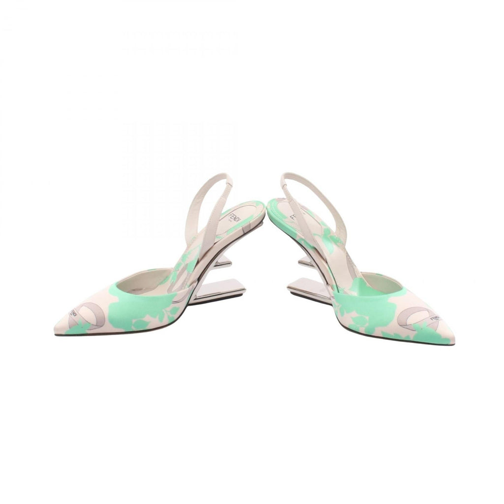Fendi Pointed Toe Fabric Sandals