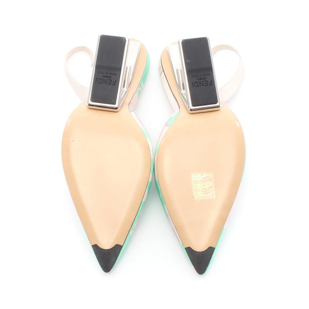 Fendi Pointed Toe Fabric Sandals