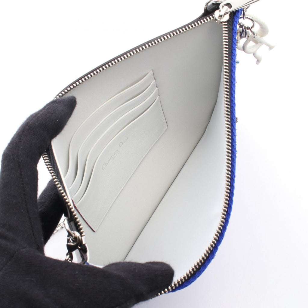 Christian Dior Leather Fabric Shoulder Bag
