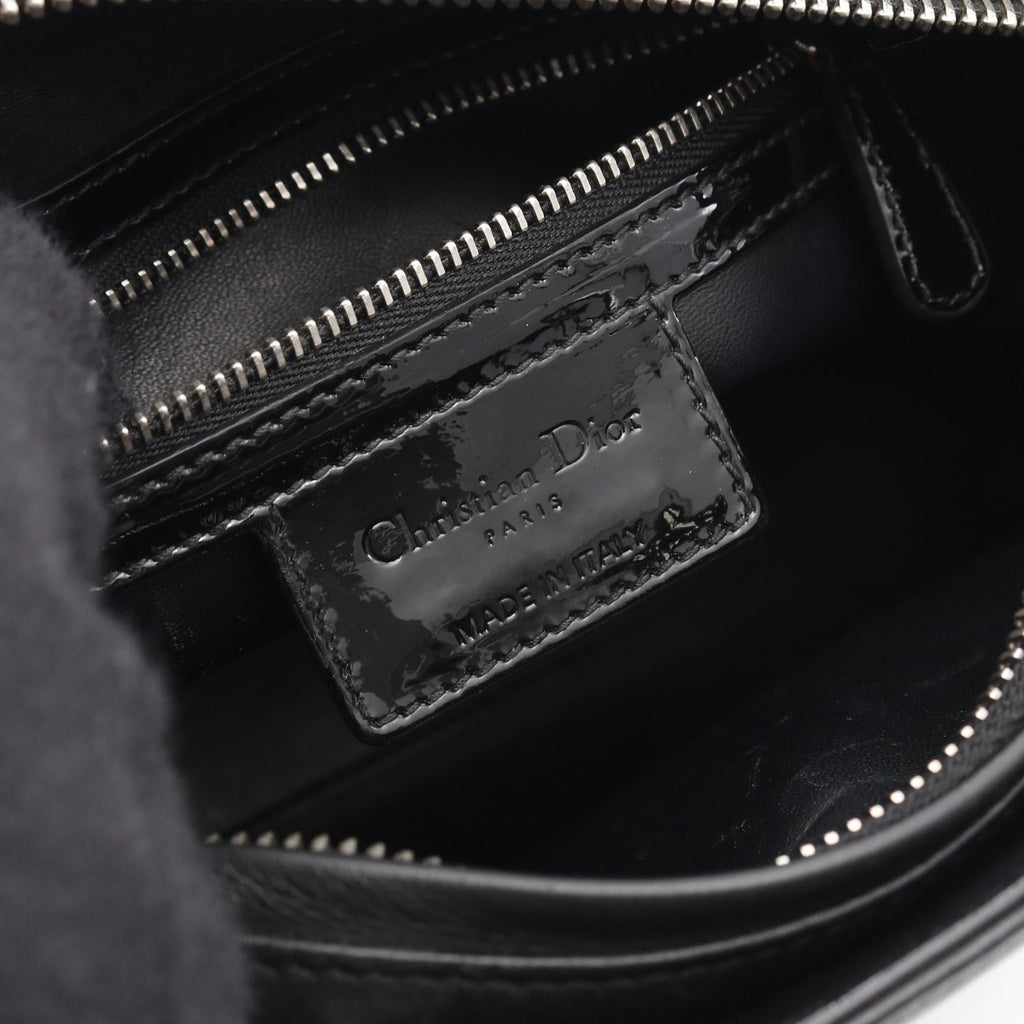Dior LADY DIOR Calfskin Patent Leather Handbag