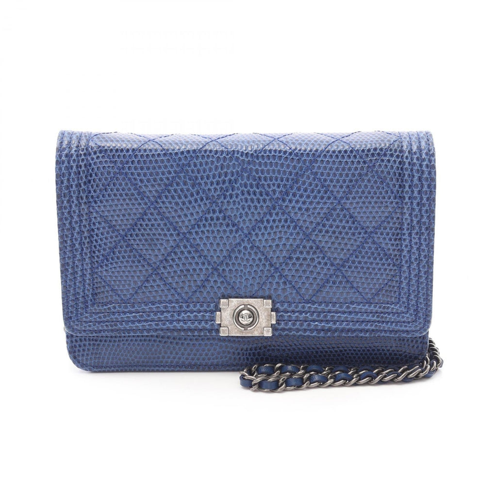 Chanel Boy Chanel Exotic Leather Shoulder Bag