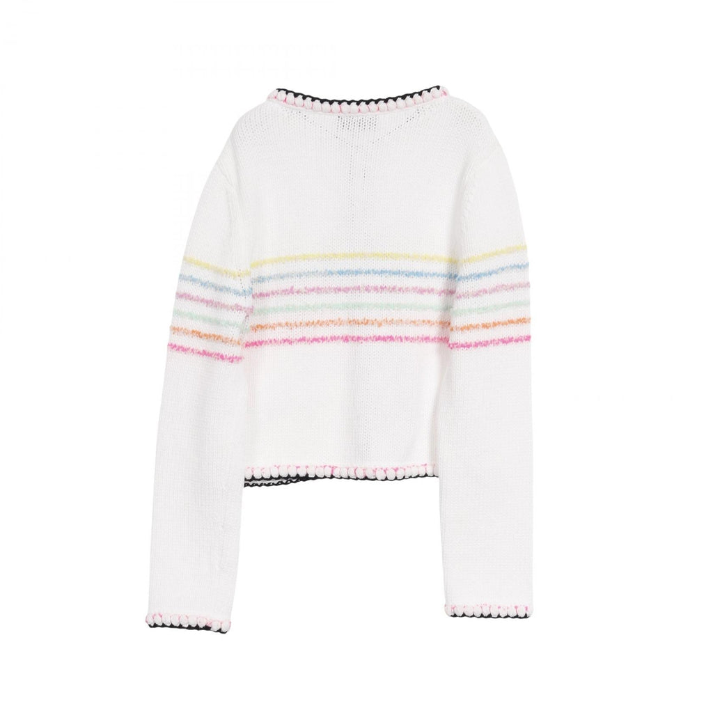 Chanel Coco Mark Button Cotton Nylon Knit igan