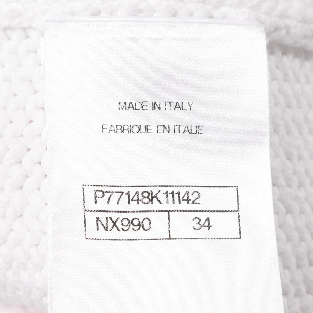 Chanel Coco Mark Button Cotton Nylon Knit igan