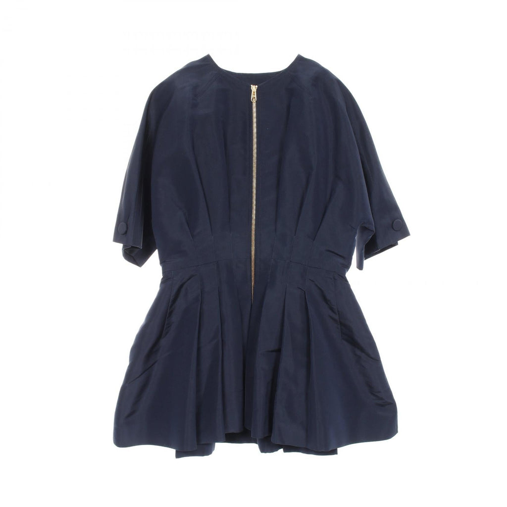 Dior Front Zip Silk Blouse