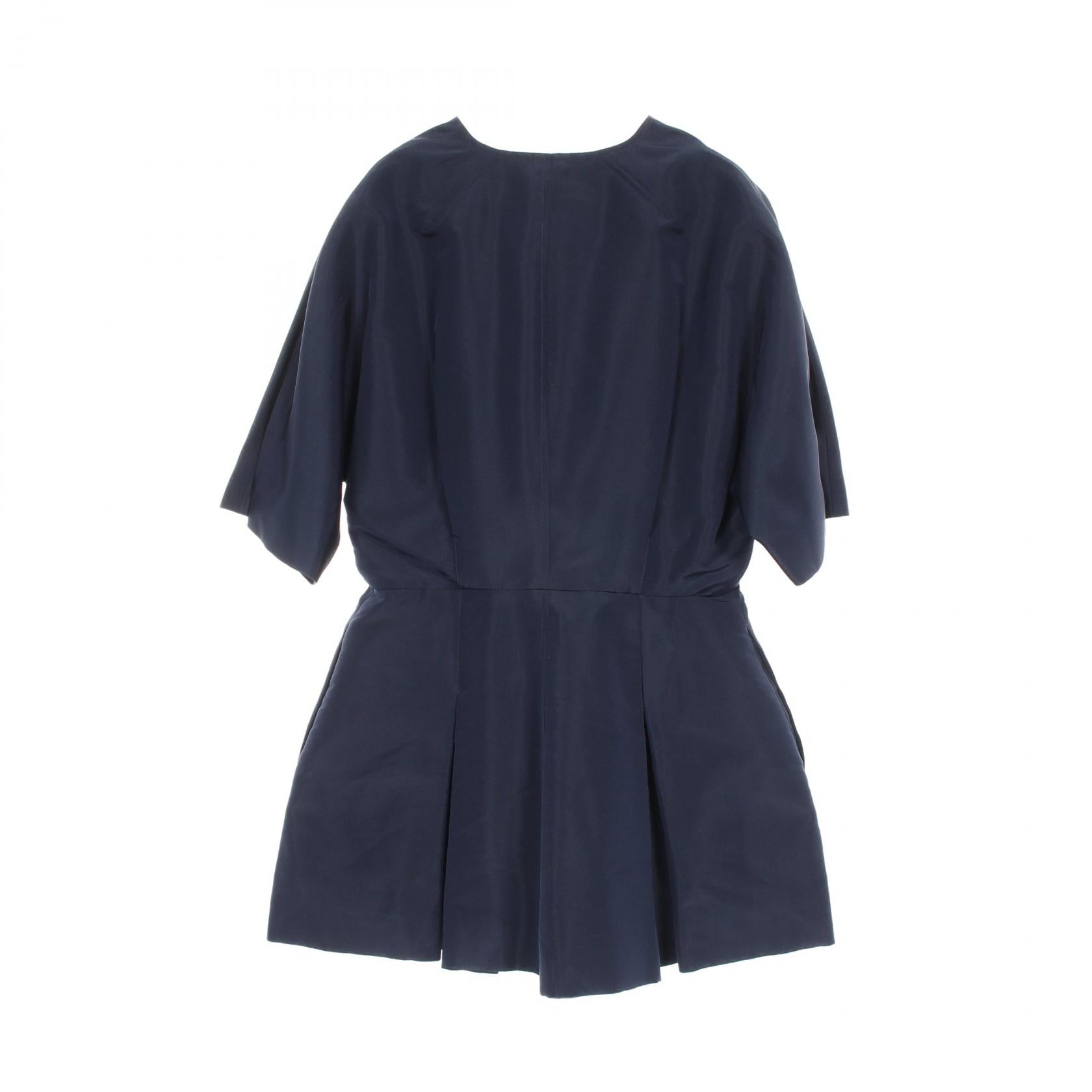 Dior Front Zip Silk Blouse