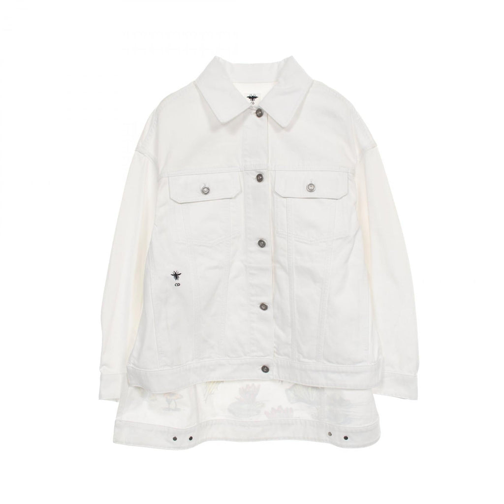 Dior BEE Embroidery Denim Jacket Cotton Outerwear