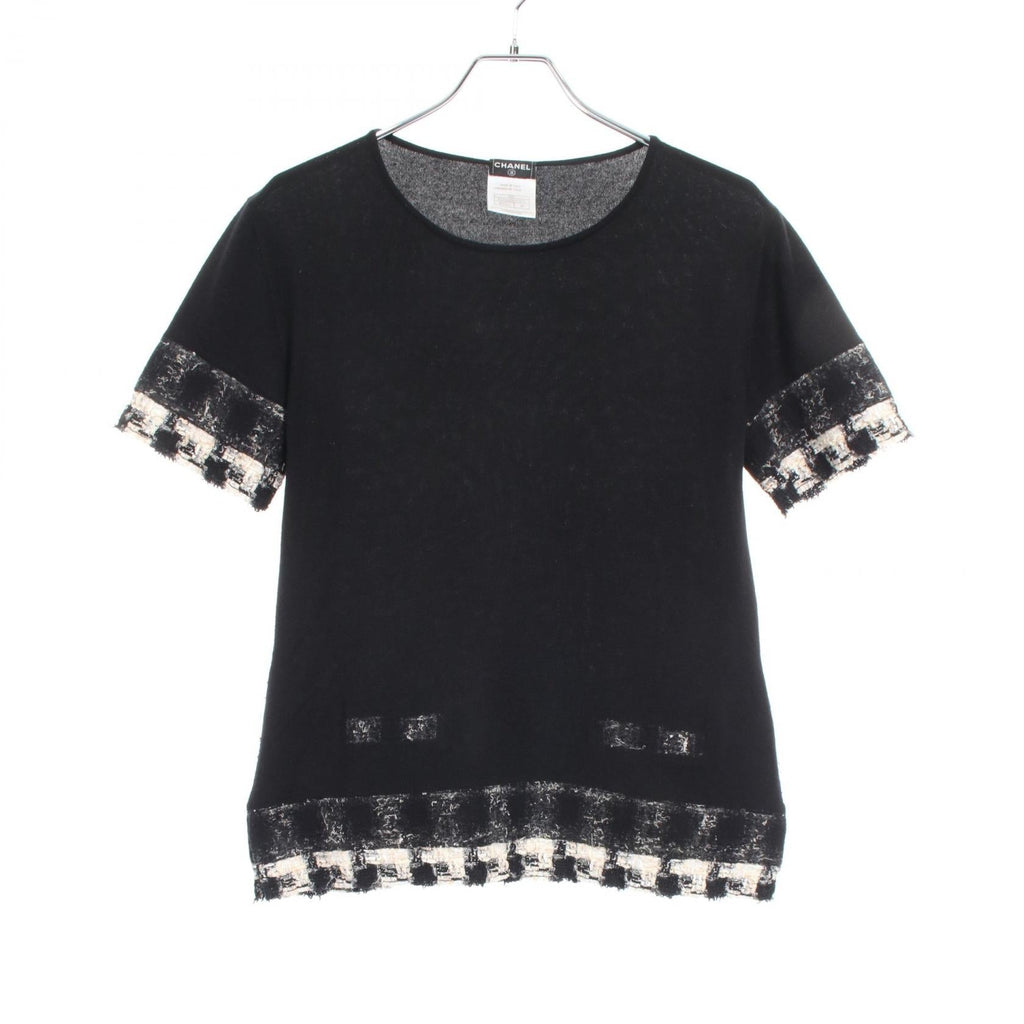 Chanel Tweed Cashmere Knit Top