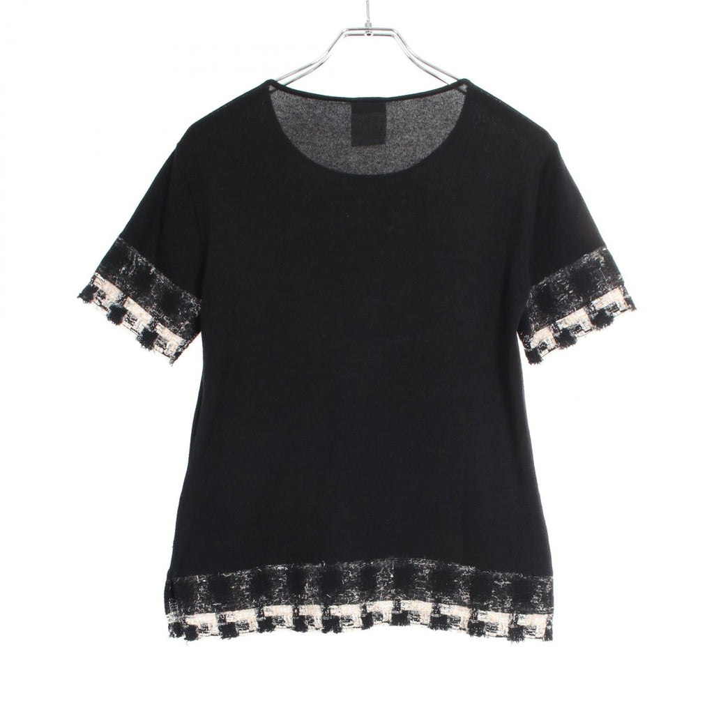 Chanel Tweed Cashmere Knit Top
