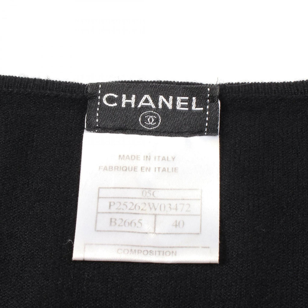Chanel Tweed Cashmere Knit Top