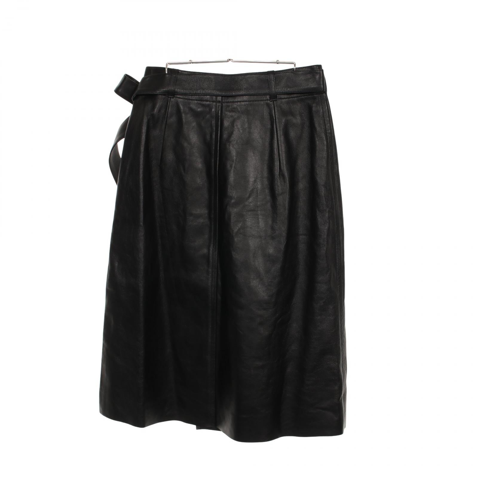 Dior CD Buckle Leather Skirt