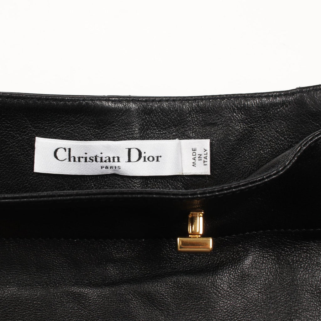 Dior CD Buckle Leather Skirt