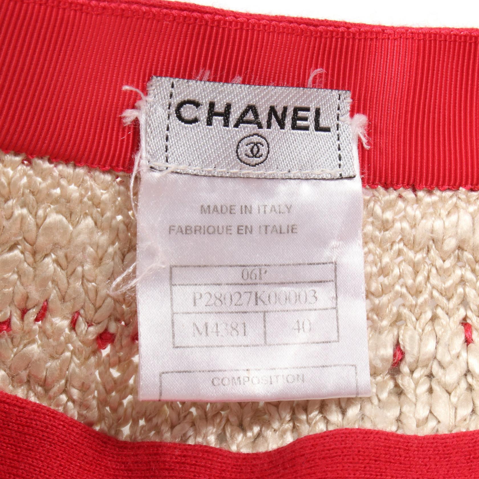 Chanel Silk Wool Skirt
